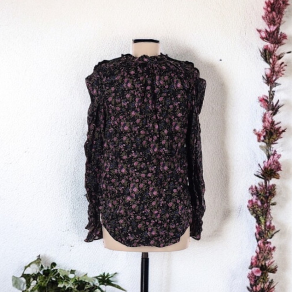 Free People Meant To Be Floral Cotton Blouse - Picture 9 of 13